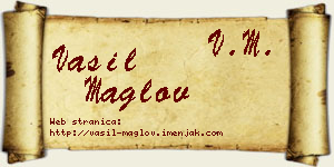 Vasil Maglov vizit kartica